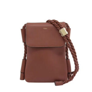 Chloé Key Phone Pouch in Brown - Replicabags.is