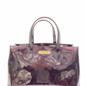 Louis Vuitton Burgundy Monogram Vernis Wilshire Tote Bag