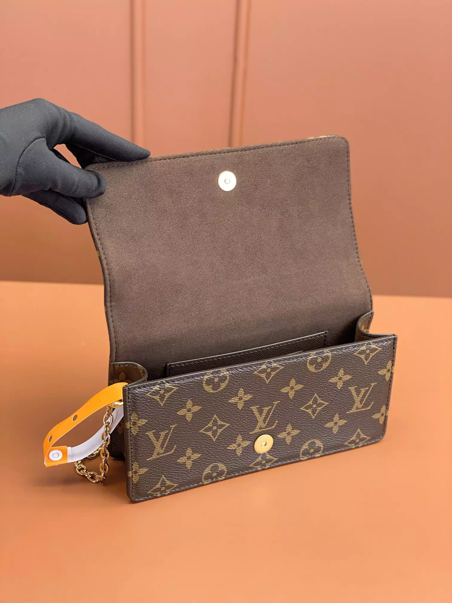 Lily Wallet On Chain Monogram Canvas Brown - Repbags.is - Image 11