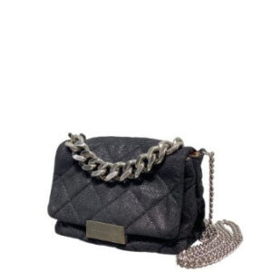 Stella Mccartney Black Soft Becket Quilted Mini Bag