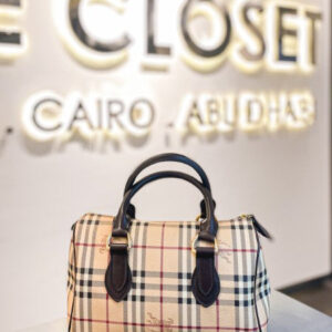 Burberry Haymarket Boston Bowling Bag