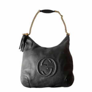 Gucci Black GG Soho Shoulder Bag