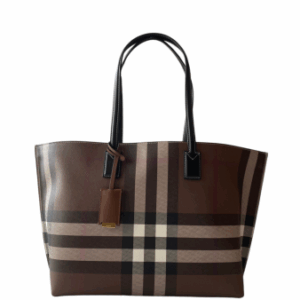 Burberry Bicolor Check Medium Tote Bag