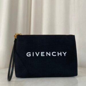 Givenchy Black Logo Travel Clutch