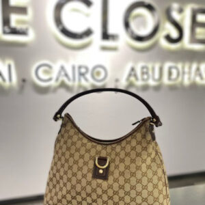 Gucci Brown GG Abbey Medium Hobo Bag