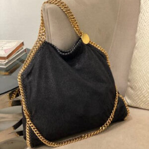 Stella Mccartney Black Falabella Foldover Tote Bag