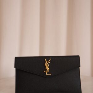 YSL Black Uptown Pouch
