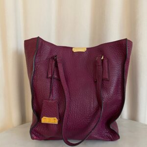 Burberry Burgundy Heritage Woodbury Shoulder Bag