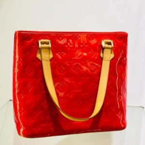 Louis Vuitton Red Houston Vernis Shoulder Bag