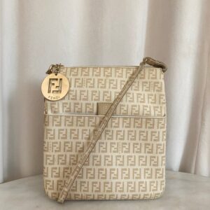 Fendi Beige Zucchino Crossbody Bag