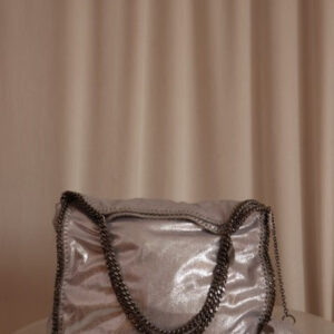 Stella Mccartney Silver Falabella Large Bag W/ 2 Chain