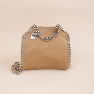 Stella Mccartney Camel Tiny Falabella Crossbody Tote Bag