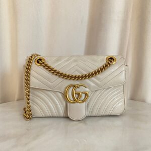 Gucci Off White Small Marmont Shoulder Bag