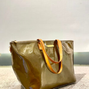Louis Vuitton Olive Monogram Vernis Bellevue GM Bag
