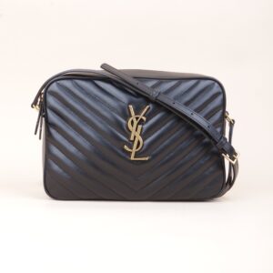 YSL Black Lou Camera Crossbody Bag