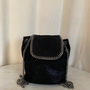 Stella Mccartney Black Falabella Backpack Bag