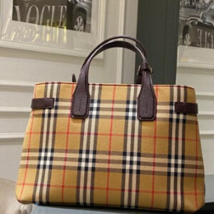 Burberry House Check Banner Tote Medium Bag