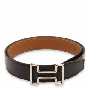 Tonight Buckle and Reversible Belt 32mm by 90cm Black Belt in Togo