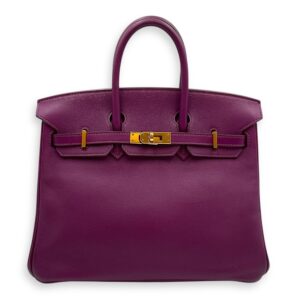 Birkin 25 Anemone in Swift, Gold hardware