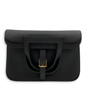 Halzan 25 Black in Clemence, Gold hardware