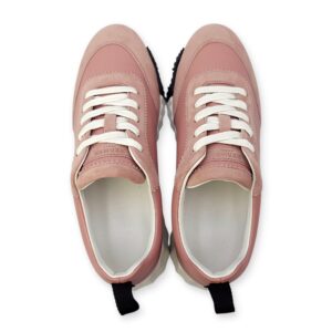 Bouncing 39 Rose Aquarelle Sneakers in Suede Leather