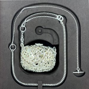 Chaine d’Ancre Sac Bijoux , Silver hardware