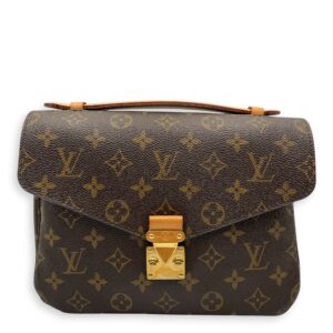 Monogram Metis Brown Monogram Pochette in Canvas, Gold hardware