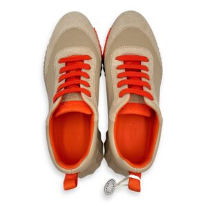 Bouncing 39 Beige Sneakers in Suede Leather