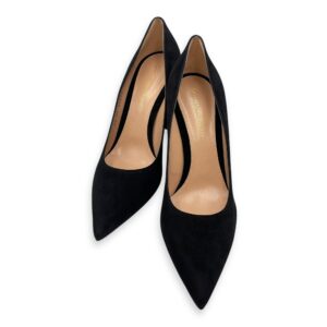 Piper 37.5 Black Pumps in Suede Leather