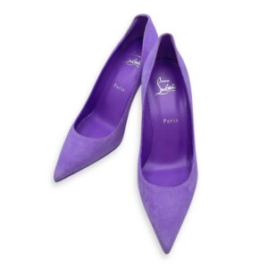 Suede 37.5 Purple Heels