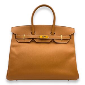 Birkin 35 Toffee in Epsom, Gold hardware