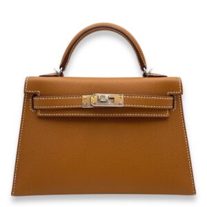 Sellier Kelly 20 Gold in Epsom, Palladium hardware