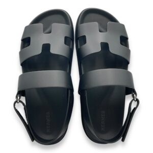 Genius 39 Black Sandal in Calfskin