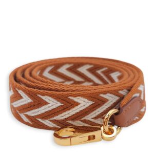 Sangle Cavale 25mm x 105cm Gold Strap in Swift, Gold hardware