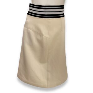 Mini Skirt 36 Cream Ready-To-Wear in Polyamide