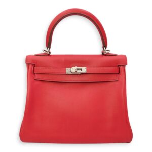 Kelly 25 Geranium in Swift, Palladium hardware