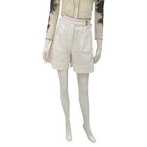 LV Bermudas 34 White Ready-To-Wear in Cotton, Gold hardware