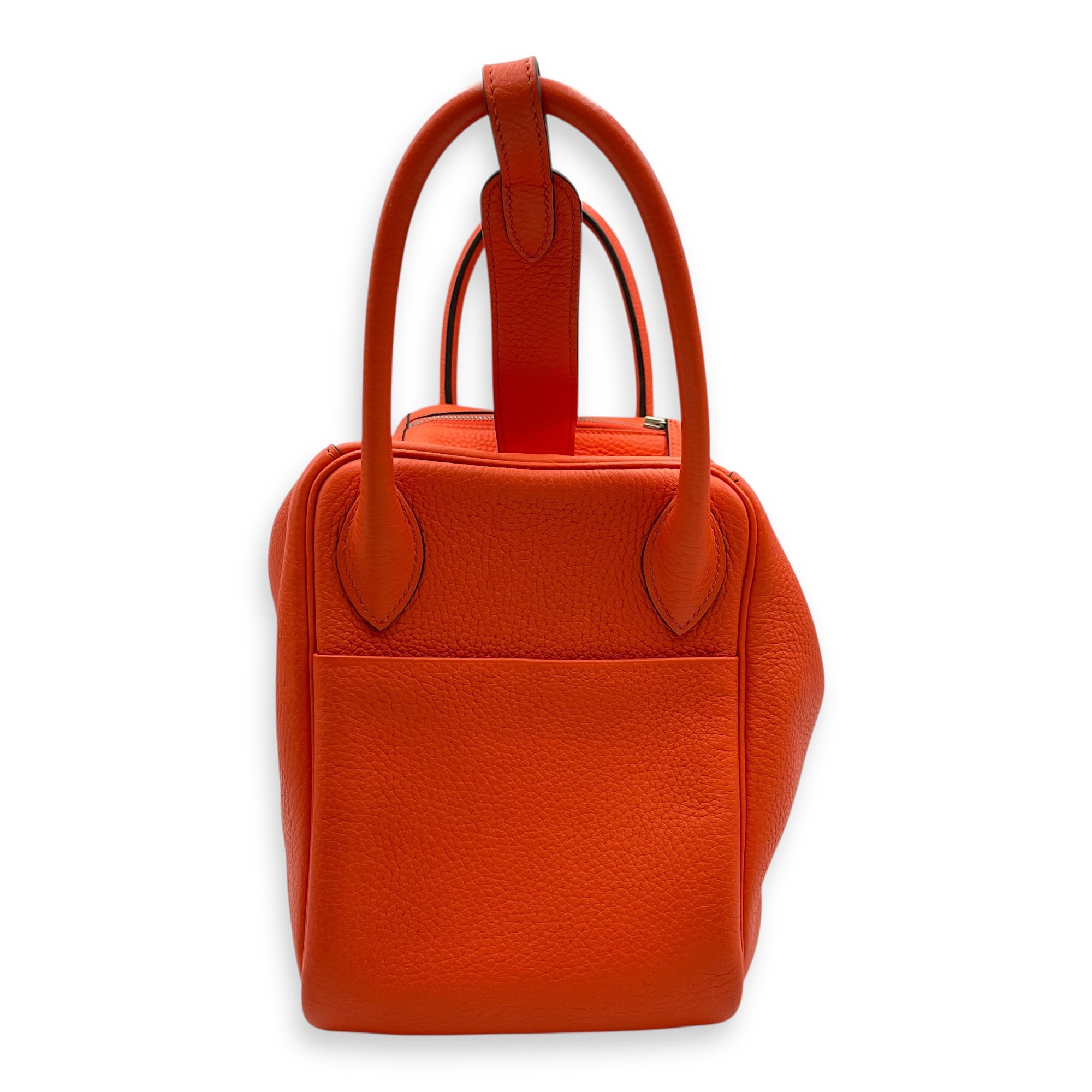 Lindy Verso 30 Orange Poppy/Bordeaux in Clemence, Palladium hardware - Image 4