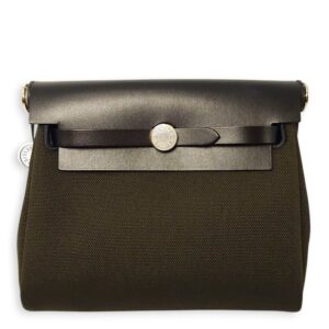 Herbag 20 Dark Bronze/Noir in Vache Hunter/Toile, Palladium hardware