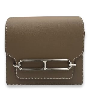 Roulis Mini Etoupe in Evercolor, Palladium hardware