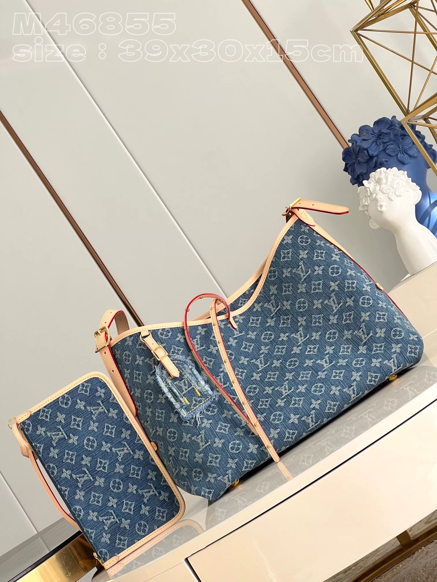CarryAll MM Monogram Denim - ReplicaBags.is - Image 4