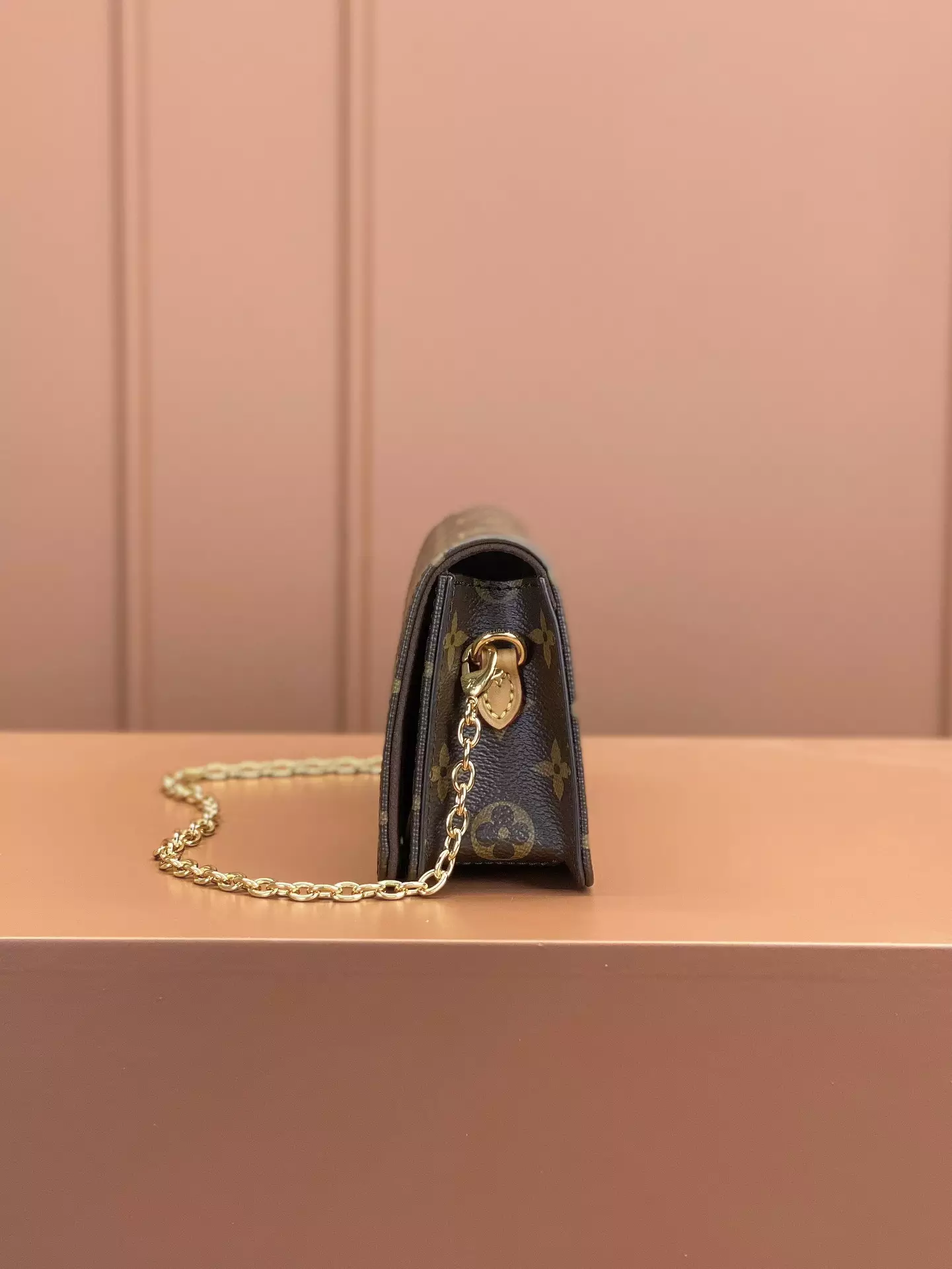 Lily Wallet On Chain Monogram Canvas Brown - Repbags.is - Image 8