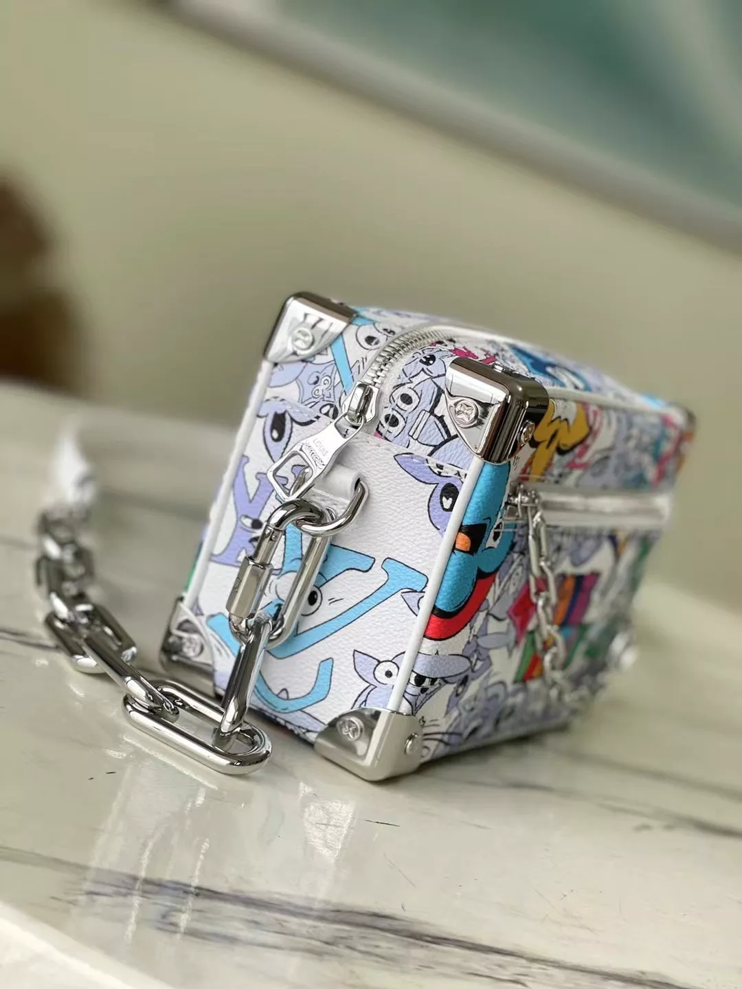 Mini Soft Trunk Monogram Comic Canvas Bag - ReplicaBags.is - Image 4