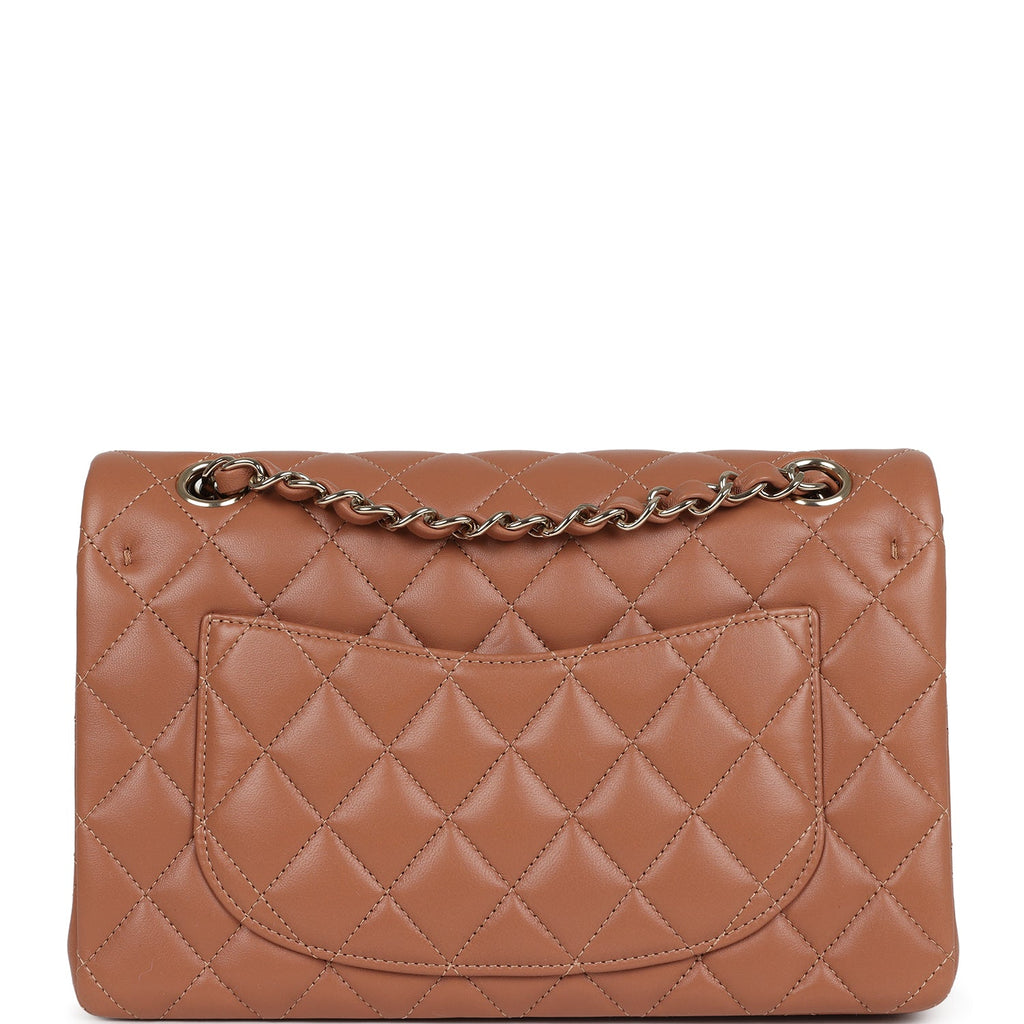 Chanel Small Classic Double Flap Bag Caramel Lambskin Light Gold Hardware - Image 5