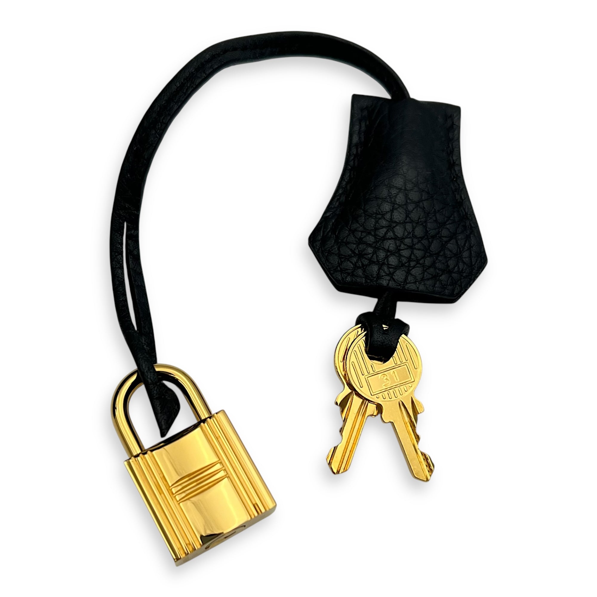 Kelly Black in Clemence, Gold hardware - Image 18