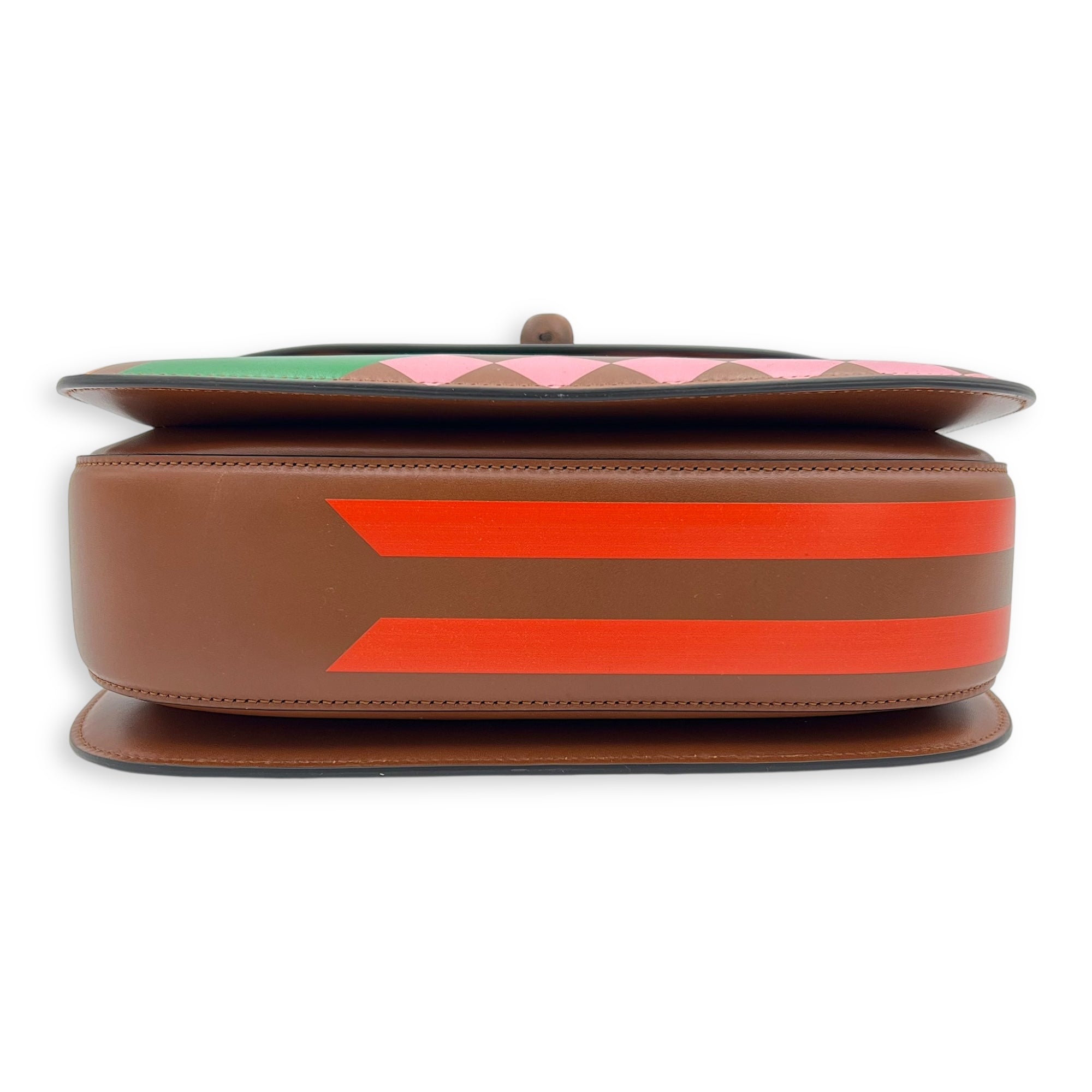 Bamboo 1947 Medium Brown Top Handle Bag in Calfskin, Gold hardware - Image 6