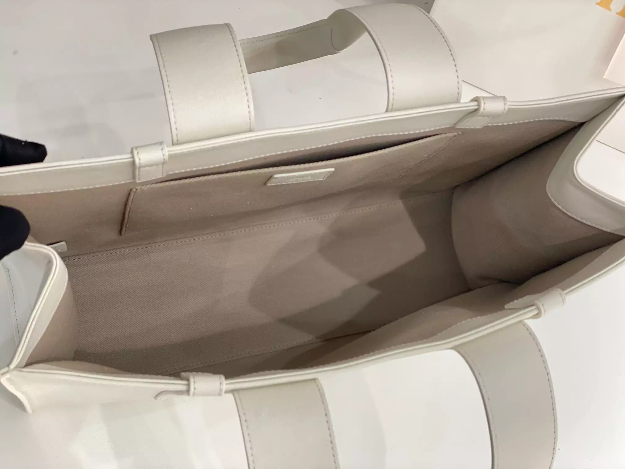 Chloé Large Woody Tote Bag White - Repbags.ru - Image 9