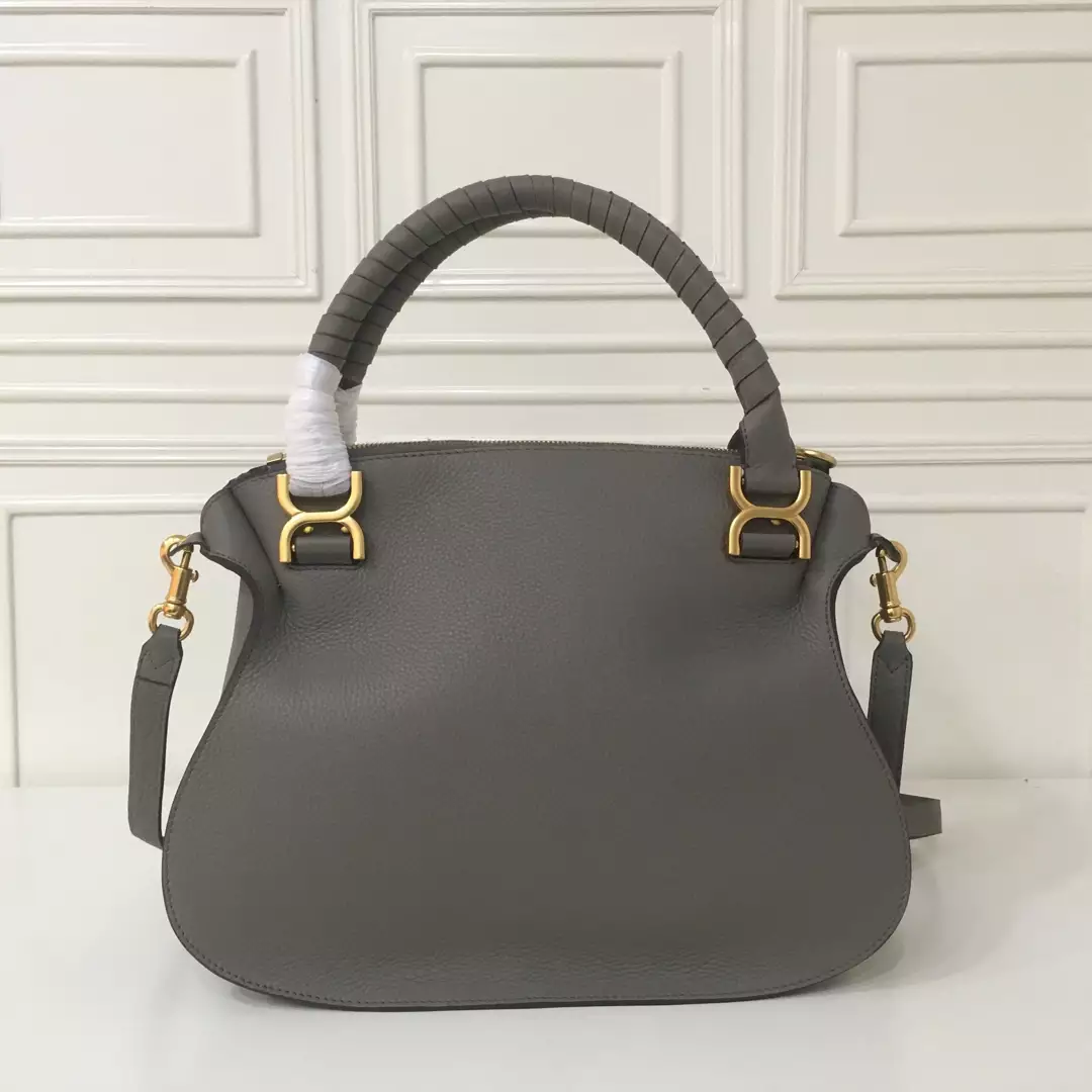 Chloé Marcie Elephant Grey Double Carry Bag - Repbags.ru - Image 6