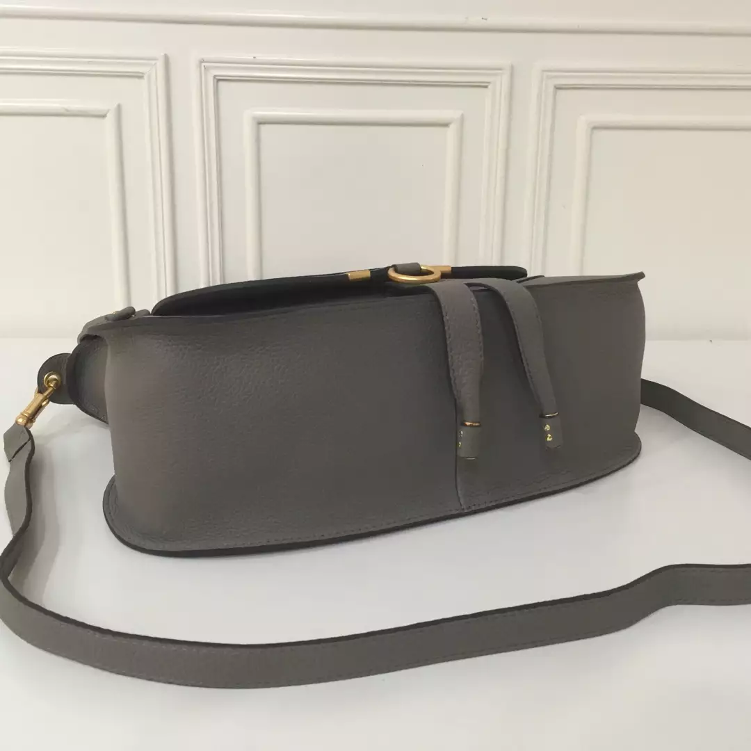 Chloé Marcie Elephant Grey Double Carry Bag - Repbags.ru - Image 8