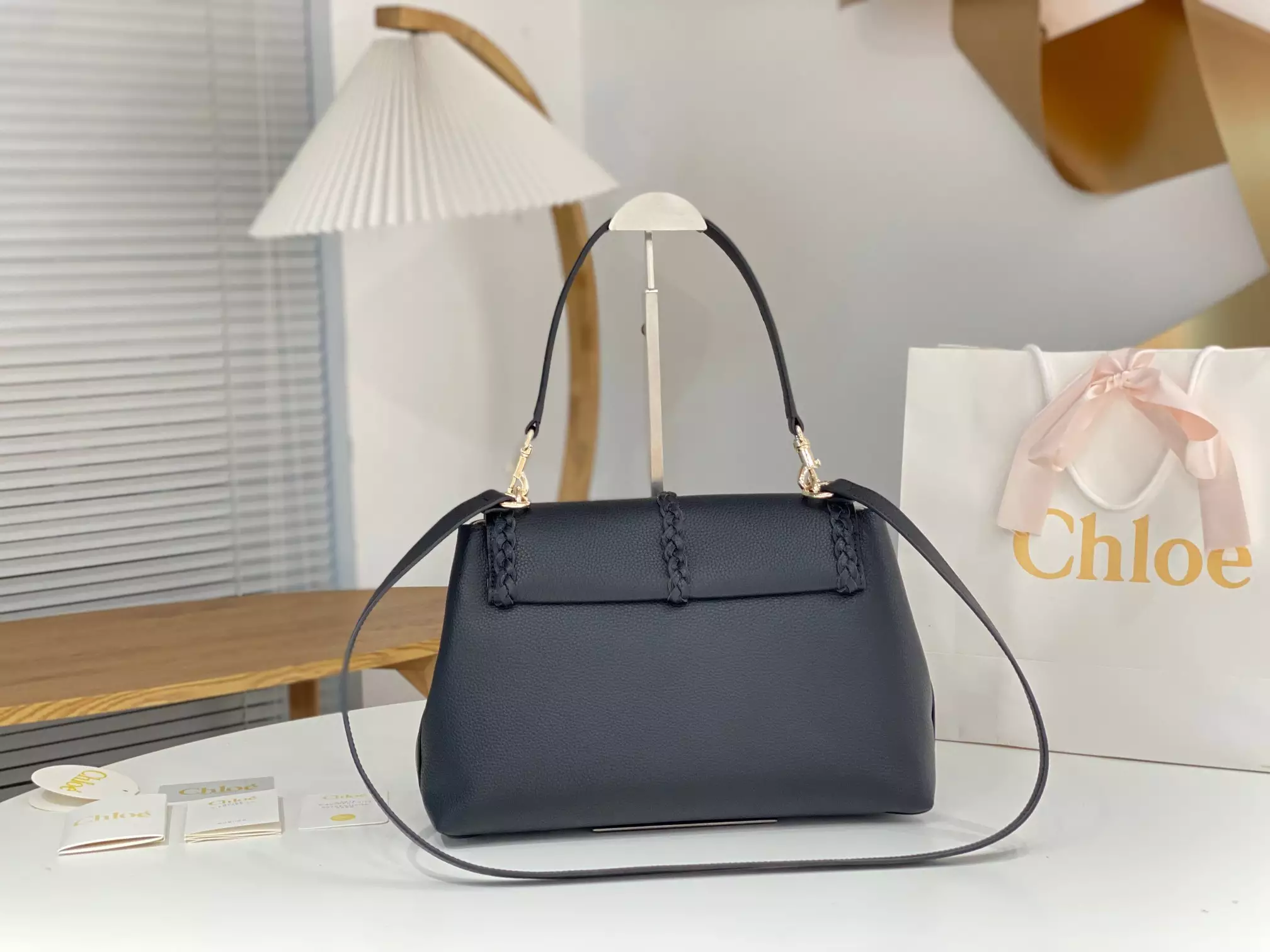 Chloé Penelope Medium Black Leather - Repbags.ru - Image 5